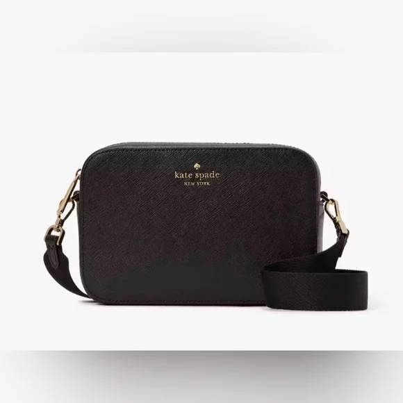 Kate Spade Madison Mini Camera Bag In Black Saffiano Leather - Picture 17 of 17